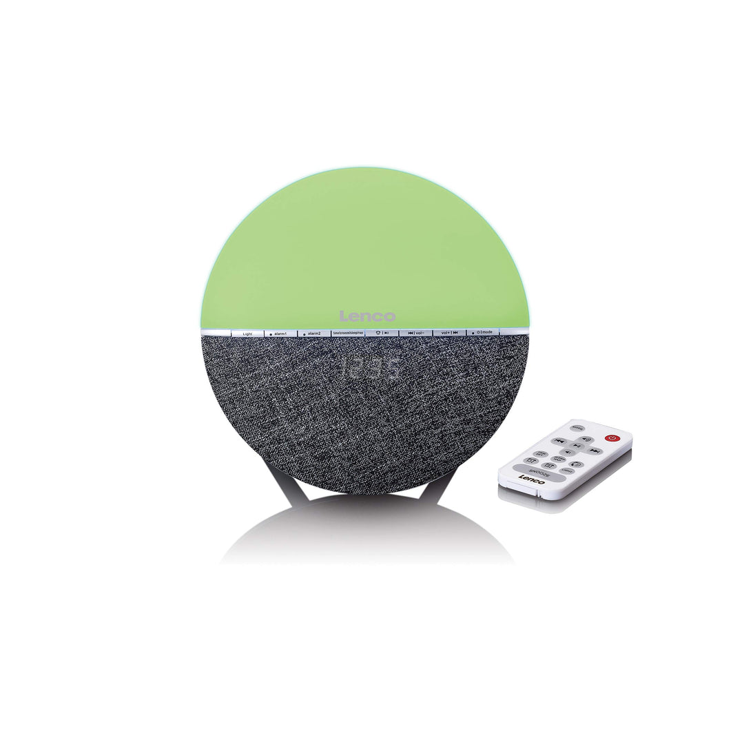 Lenco CRW-4 Uhrenradio - Wellness Wake-Up-Light - Lichtwecker mit Bluetooth - PLL FM Empfänger - zwe