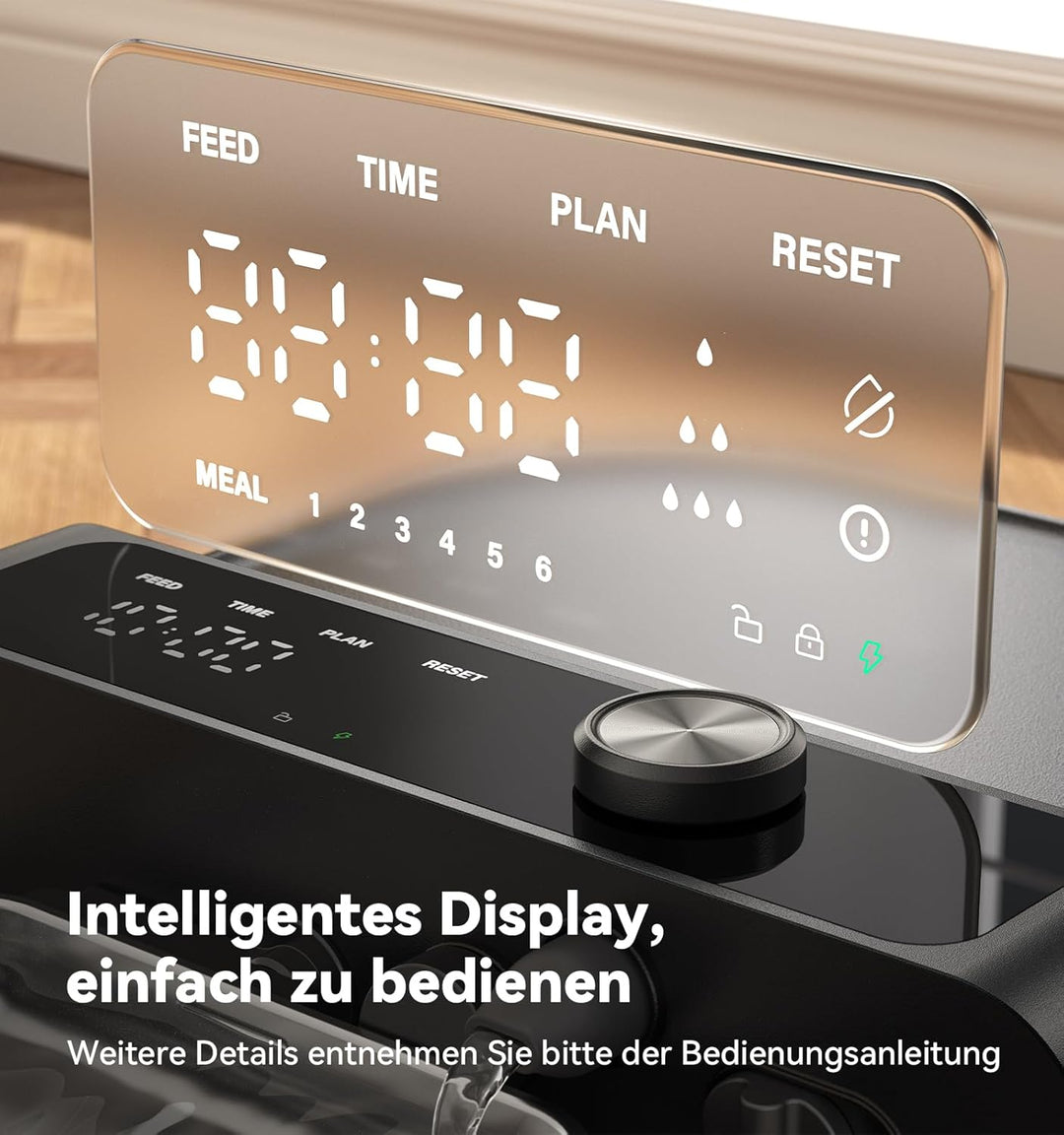 FEELNEEDY Trinkbrunnen für Katze Kabellos ohne Filter mit Akku 3000mAh, 3.5L Katzenbrunnen Kabellos