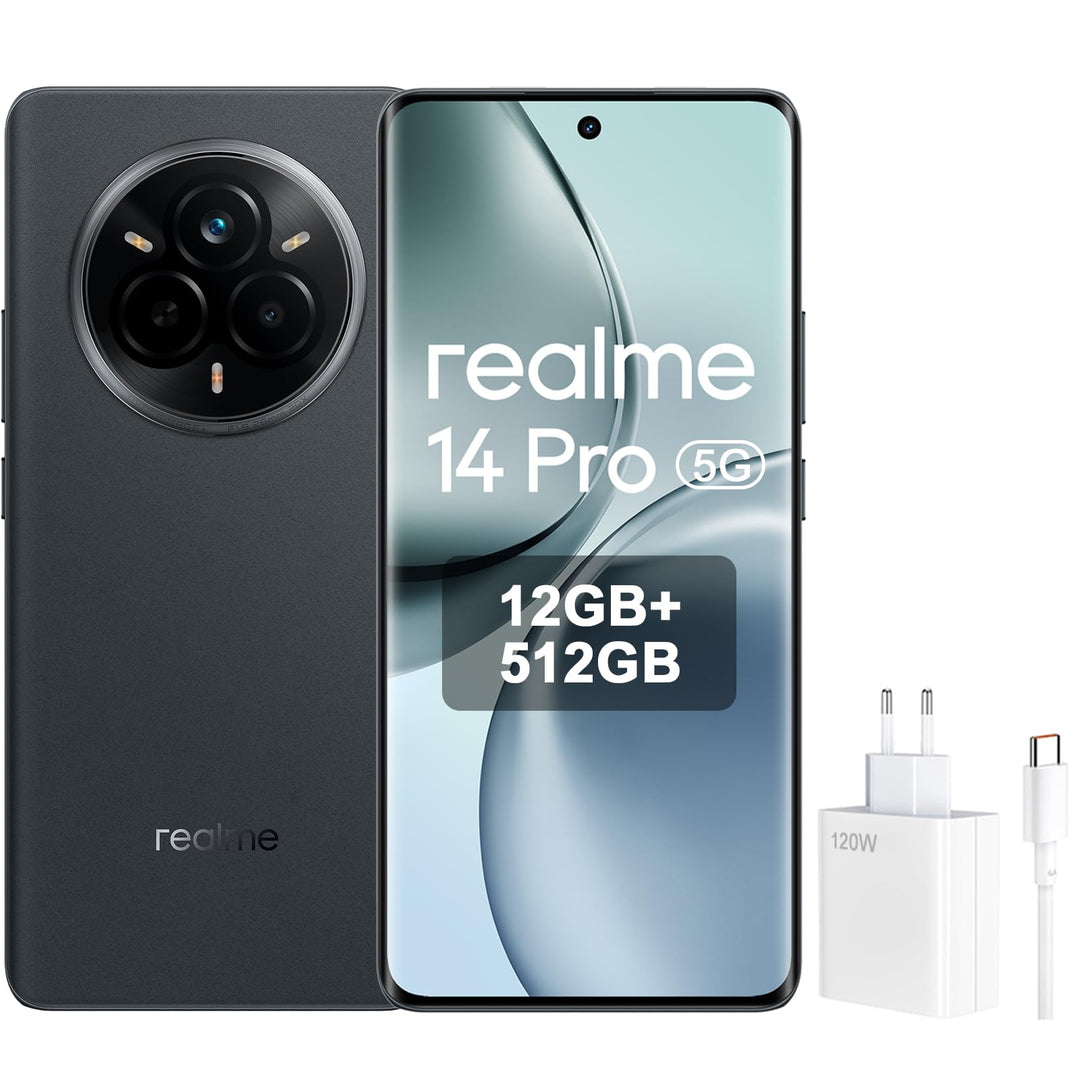 realme 14 Pro 5G Smartphone | 12GB RAM 512GB Speicher | 50MP Kamera | 120Hz OLED Display | 6000mAh A