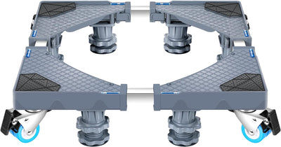Waschmaschinen-Untergestell Maisach Sockel mit 4 Doppelräder + 8 höhenverstellbare Füsse bis 500 kg