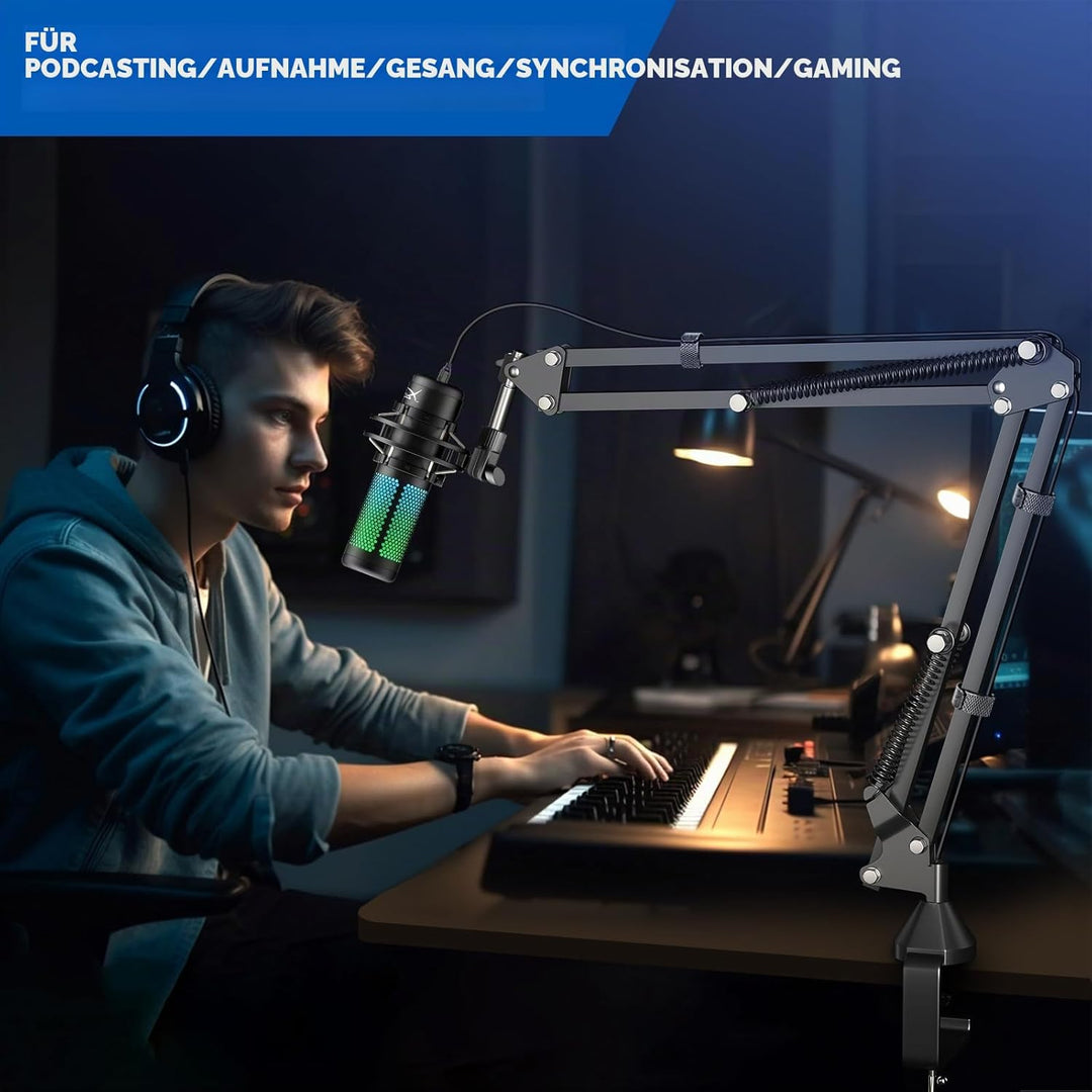 Mikrofon Arm,Aokeo AK-35 Mikrofon Ständer Arm für Blue Yeti,Blue Snowball,HyperX QuadCast,SoloCast,E