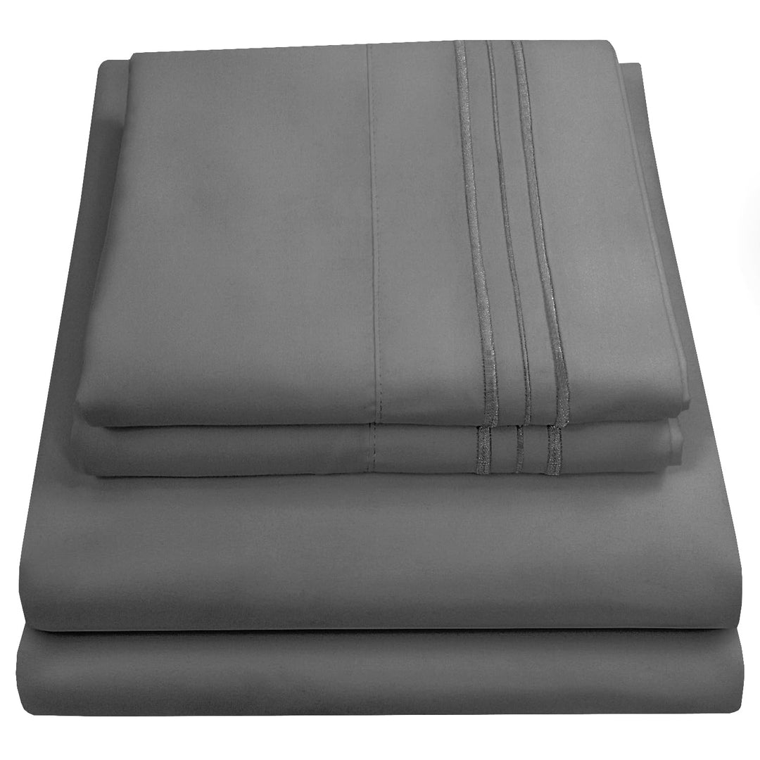 Sweet Home Collection, Fadenzahl 2052, weiche ägyptische Qualität, gebürstete Mikrofaser Laken – Lux