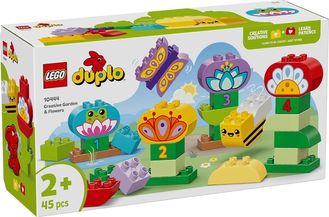 LEGO DUPLO Town Kreativer Blumengarten, Stapelspielzeug, lässt Kleinkinder ab 2 Jahren fantasievoll