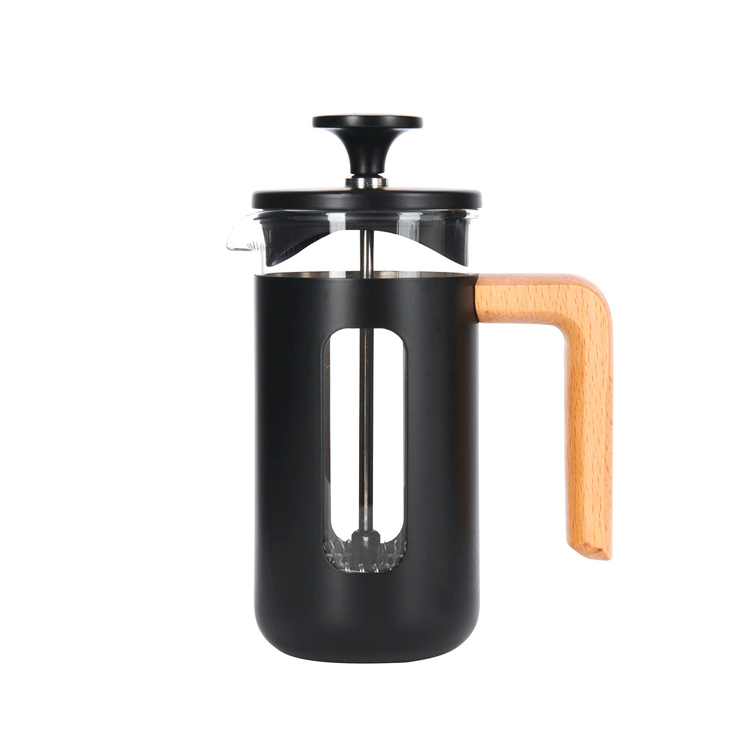 La Cafetière Pisa Kaffeebereiter aus Edelstahl, für 3 Tassen, Schwarz, in Geschenkverpackung, Schwar
