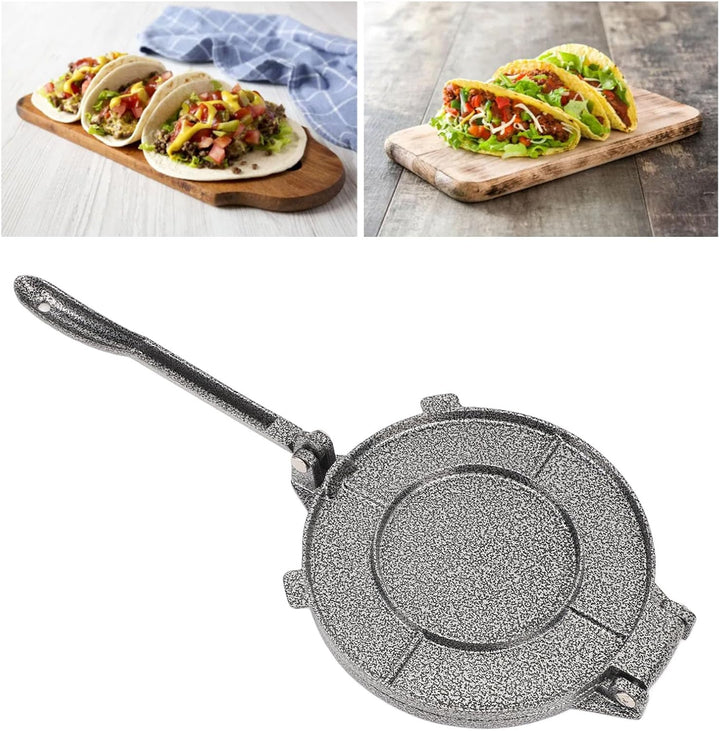 Fockety Tortillapresse, 6,3 Zoll Aluminiumlegierung Tortilla-Hersteller Mehl-Tortilla-Presser Roti M