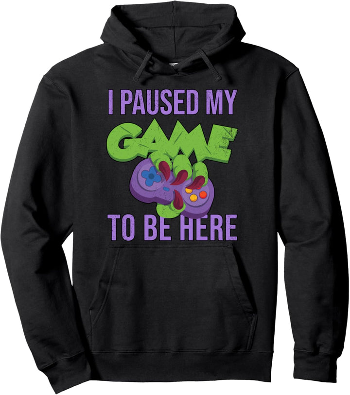 I Paused My Game To Be Here - Ork MMO RPG Pullover Hoodie