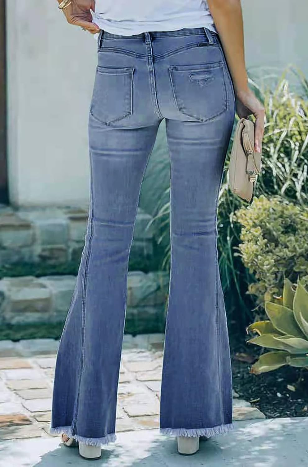 Necooer Skinny Jeans Für Damen Boyfriend-Jeans Mit Hoher Taille Und Lockerer Passform S C-blau, S C-