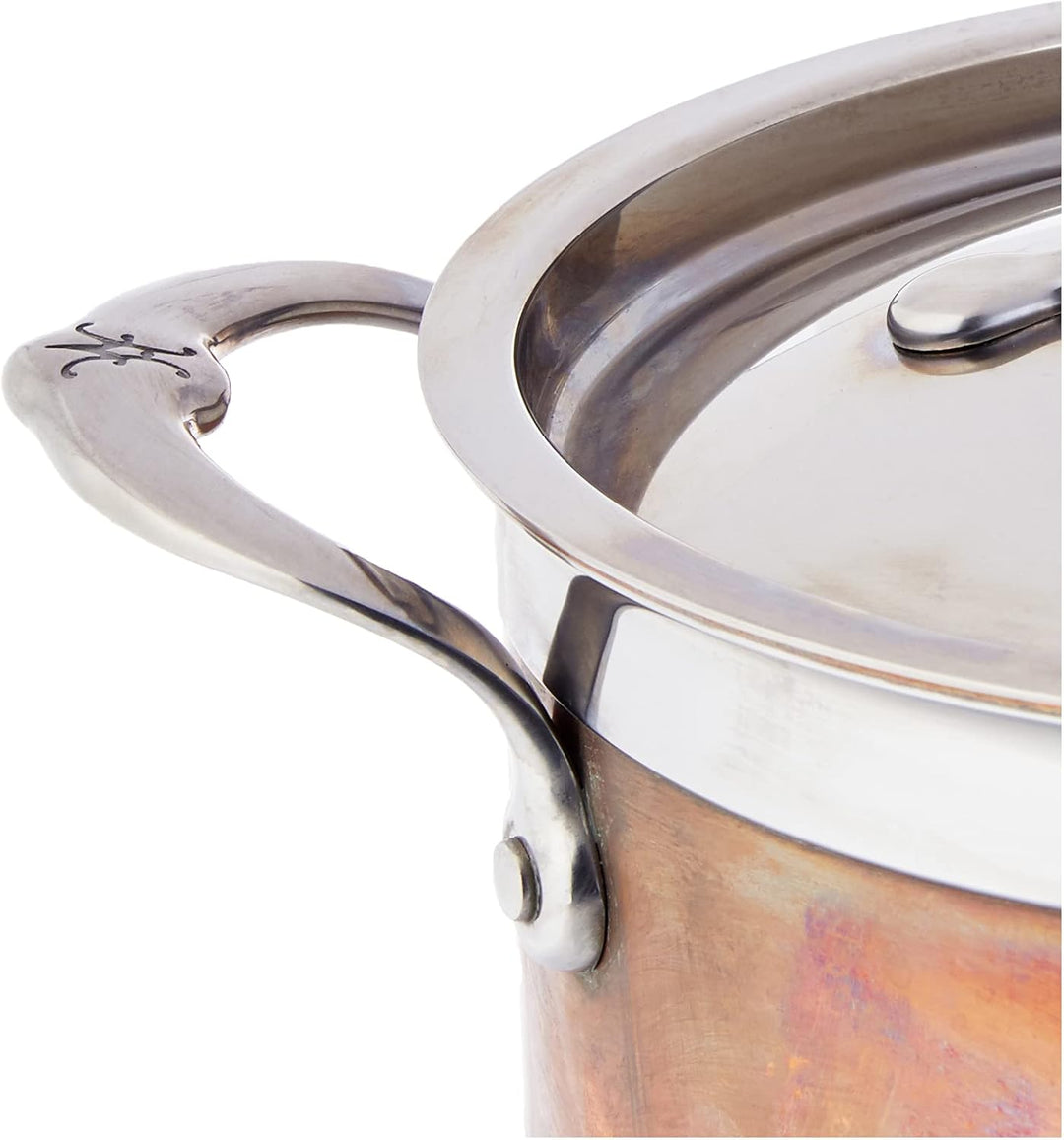 de Buyer - Niederer Bratentopf aus Kupfer mit Deckel aus Edelstahl PRIMA MATERA - 24 cm - 6241.24 Du