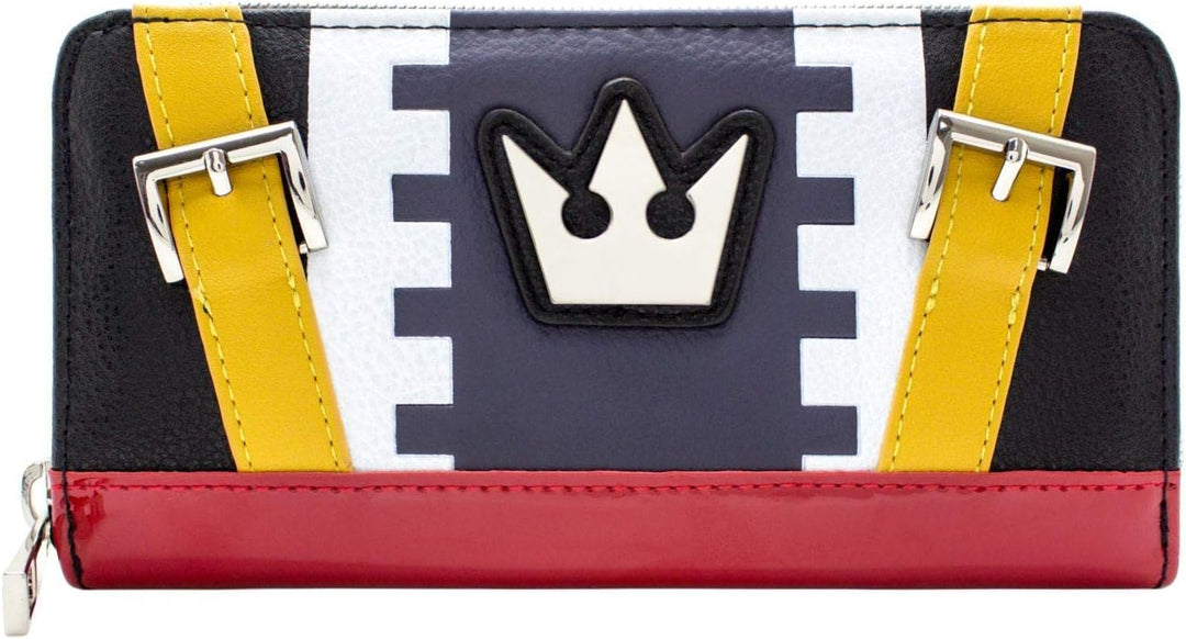 Kingdom Hearts Sora Outfit Metallkrone Emblem Portemonnaie Clutch mit Münzfach & Kartenhalter, Blau