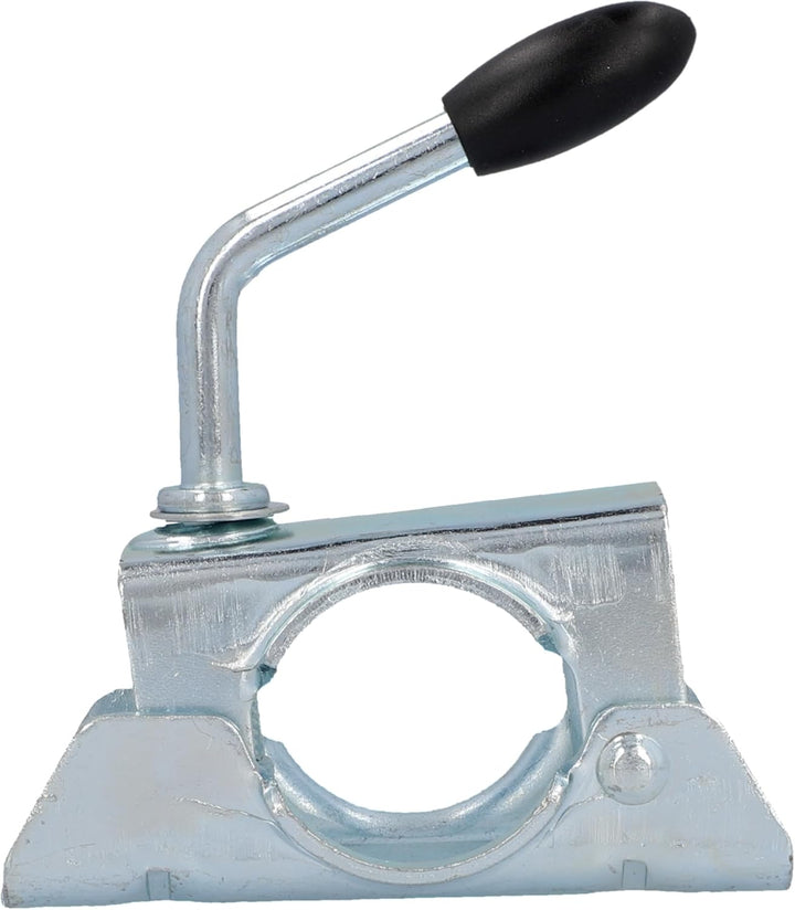 UNITEC Klemmbügel für Abstellstütze und Stützrad, Rohrdurchmesser 48 mm, Klemmschelle aus Stahl, mit