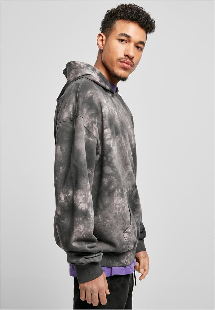 Urban Classics Herren Hoody Batik Kapuzenpullover mit weiter Oversized Passform, Kapuzensweatshirt m