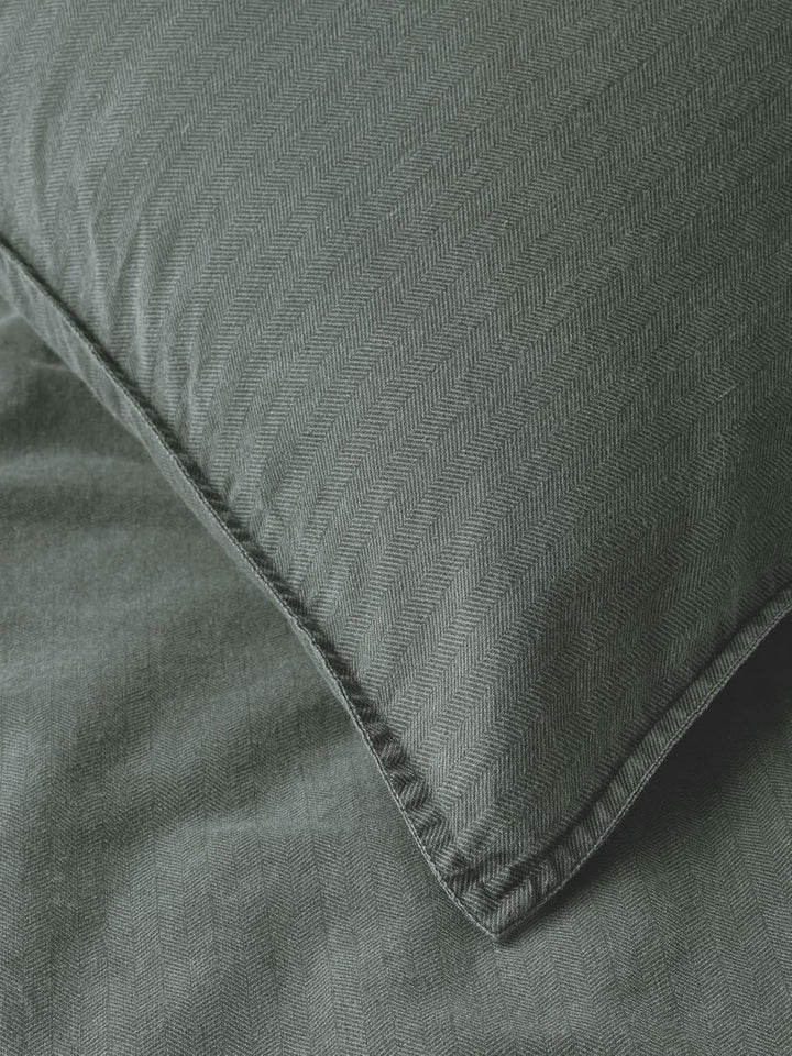 Marc O Polo Bettwäsche Senja Green 1 Bettbezug 155 x 220 cm + 1 Kissenbezug 80 x 80 cm Green 155x220