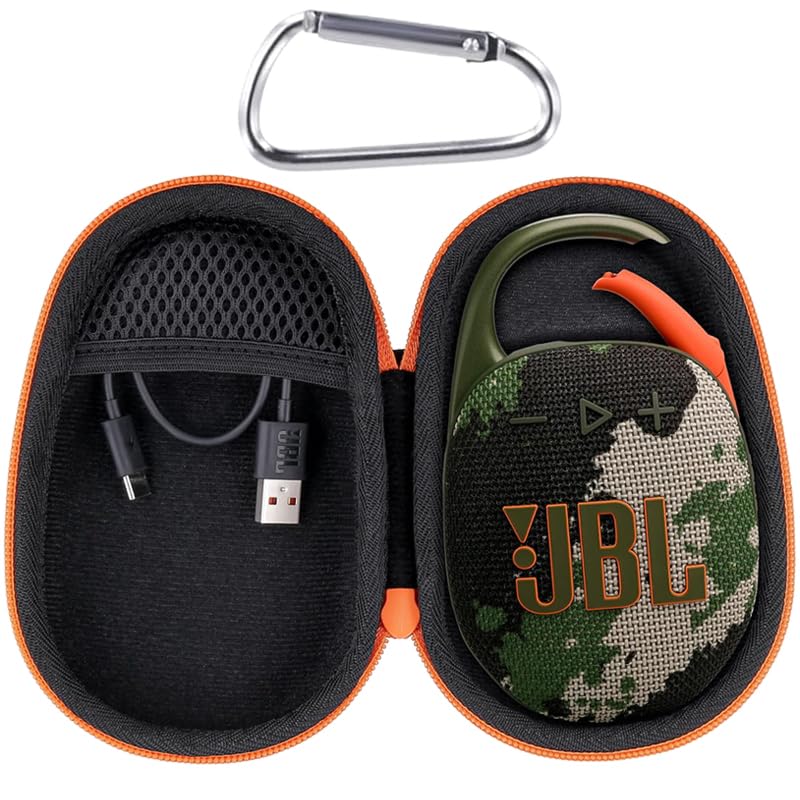 Aenllosi Harte Tasche Kompatibel mit JBL Clip 5 Bluetooth Lautsprecher Box,JBL Tragbare Wasserfest S