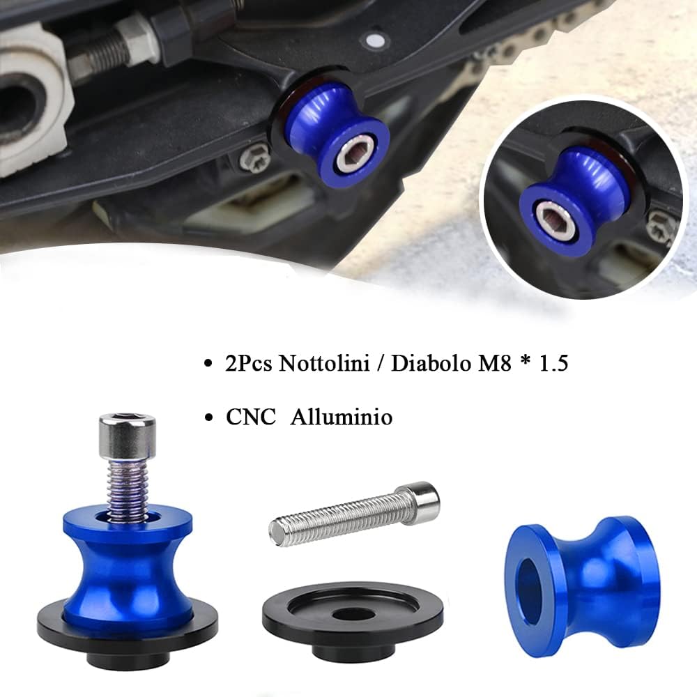 2pcs Montageständer Racingadapter M8*1,5 Bobbins CNC Ständeraufnahme Für S1000R S1000RR S1000XR S100