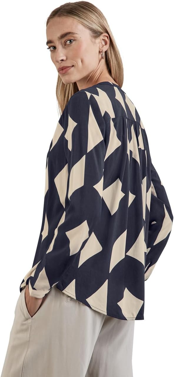 Street One Damen Style Bamika Bluse 36 Night Sky Blue, 36 Night Sky Blue