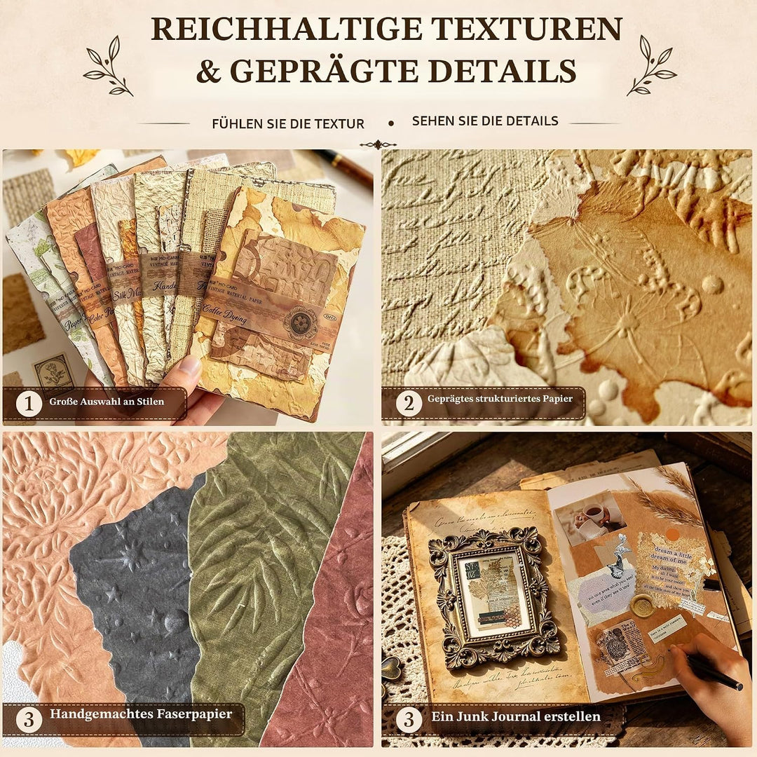 168Blätter Scrapbook Papier Scrapbooking stickers, scrapbook zubehör für Junk Journal zubehör,Decoup
