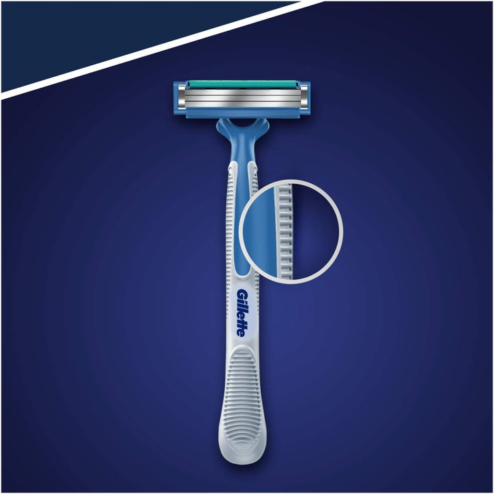 Gillette Blue 3 Simple Einwegrasierer Männer, 8 Rasierer mit 3-fach Klinge, fixierter Klingenkopf, F