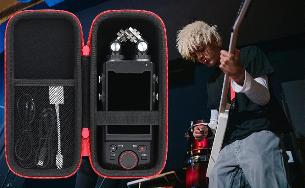 co2CREA Hart Reise Schutz Hülle Etui Tasche für TASCAM Portacaputre X8 Portabler Spur High Resolutio
