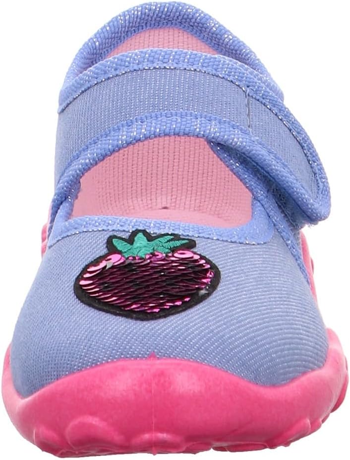Superfit Mädchen Bonny Hausschuhe 1-800283Hausschuhe 24 EU Blau Pink 8030, 24 EU Blau Pink 8030