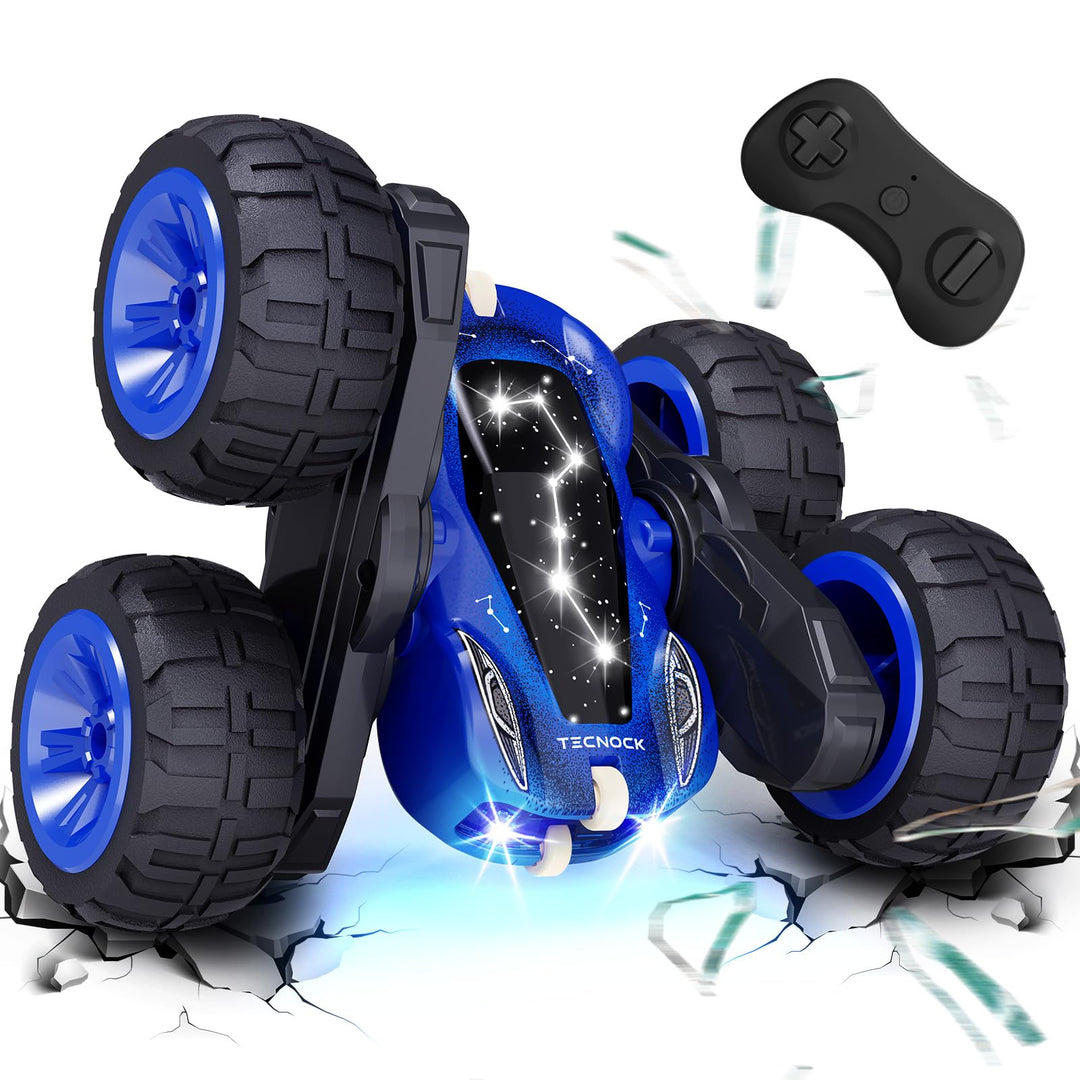 Tecnock 2024 Ferngesteuertes Auto mit 2.4 Ghz Fernbedienung 360°Flip Stunts Rc Auto Monstertruck mit