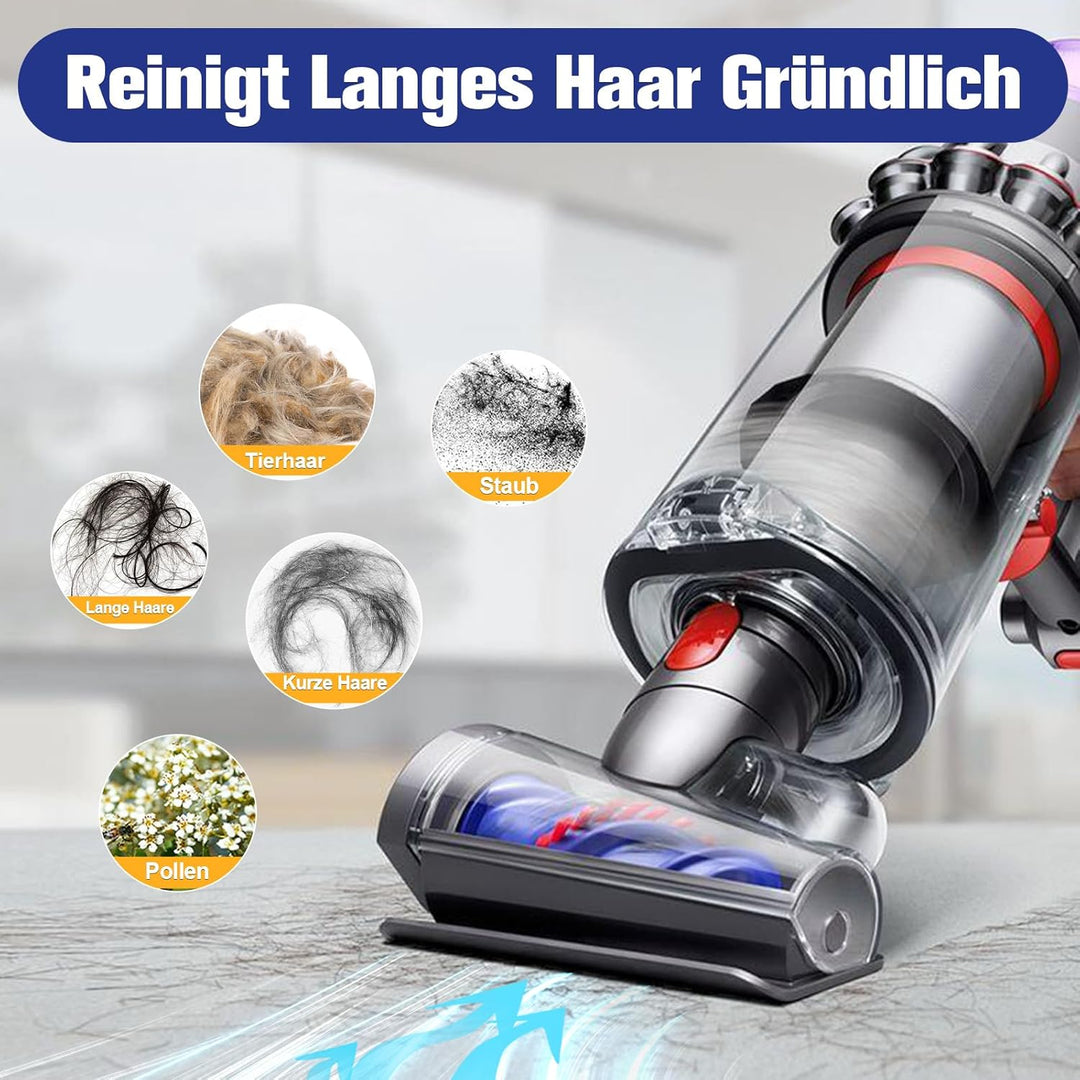 Mini Elektrobürste Haardüse für Dyson V15 V11 V10 V8 V7 Bürste Zubehör Anti Verwicklungs Aufsatz Sta