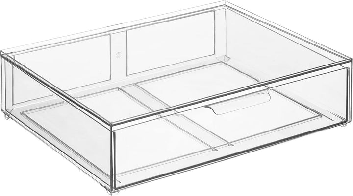 mDesign Kosmetikorganizer – stapelbare Schubladenbox aus Kunststoff – praktische Box zur Aufbewahrun