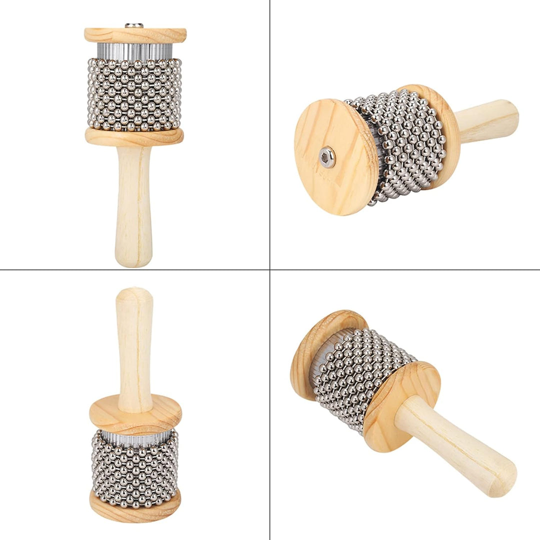 Kinder Holz Cabasa Handshaker Percussion Musikinstrument Lernspielzeug Geschenk