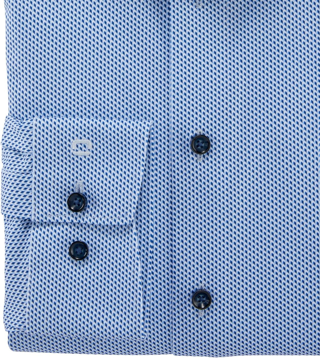 OLYMP Herren Businesshemd Langarm Luxor 24/Seven,modern fit,Kent-Kragen 37 Bleu 11, 37 Bleu 11