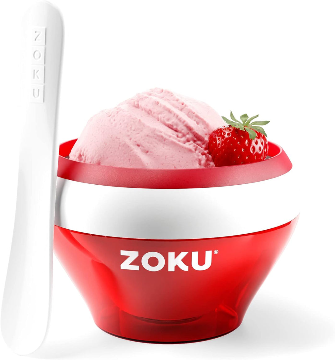 ZOKU Ice Cream Maker Red - Ice Cream - Sorbet - Frozen Yoghurt in 10 Minutes Rot, Rot