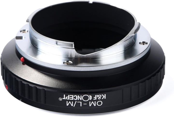 K&F Concept OM - L/M Objektiv Mount Adapter Ring für Olympus OM Mount Objektiv auf Leica M Kamera Ad