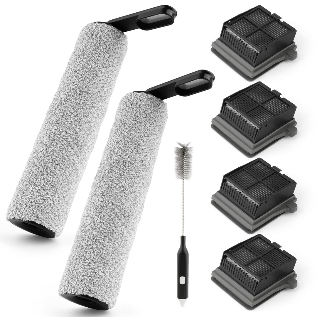 VOUPRONGZY 2 Bürstenrollen 4 Filter Ersatzteile für Tineco iFloor 5 Breeze Complete Nass Trockensaug