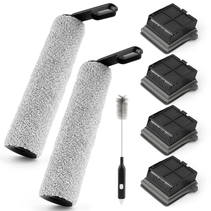 VOUPRONGZY 2 Bürstenrollen 4 Filter Ersatzteile für Tineco iFloor 5 Breeze Complete Nass Trockensaug