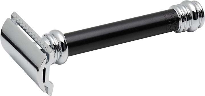 Merkur – 38.011 – Rasierer verstellbar – Griff schwarz chrom