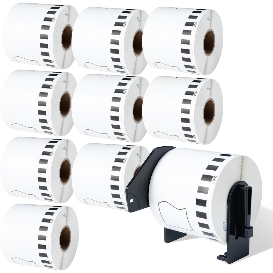 DK-22205 Endlosetiketten 62mm x 30,48m Etikettenrolle 10 Etiketten DK22205 Selbstklebende Etiketten