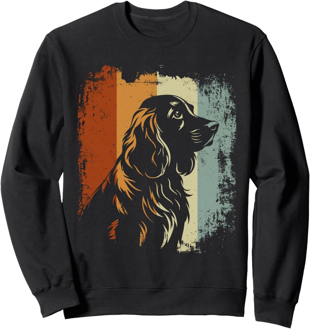 Retro Style Cocker Spaniel Hund Sweatshirt