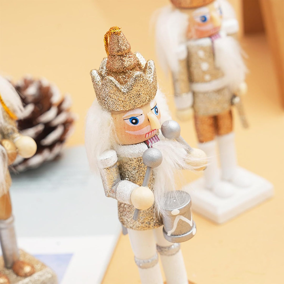 2025 Nussknacker Figur 5 Stücke Nussknacker Weihnachtsfiguren 13 cm Weihnachten Nussknacker Ornament
