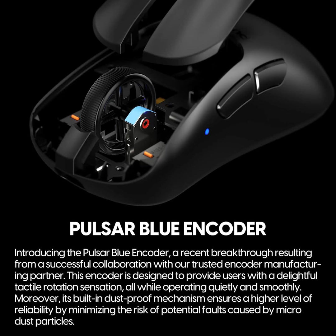 Pulsar Gaming Gears Xlite V3 Medium (Medium, Schwarz) Medium Xlite V3 Black, Medium ergonomic gaming