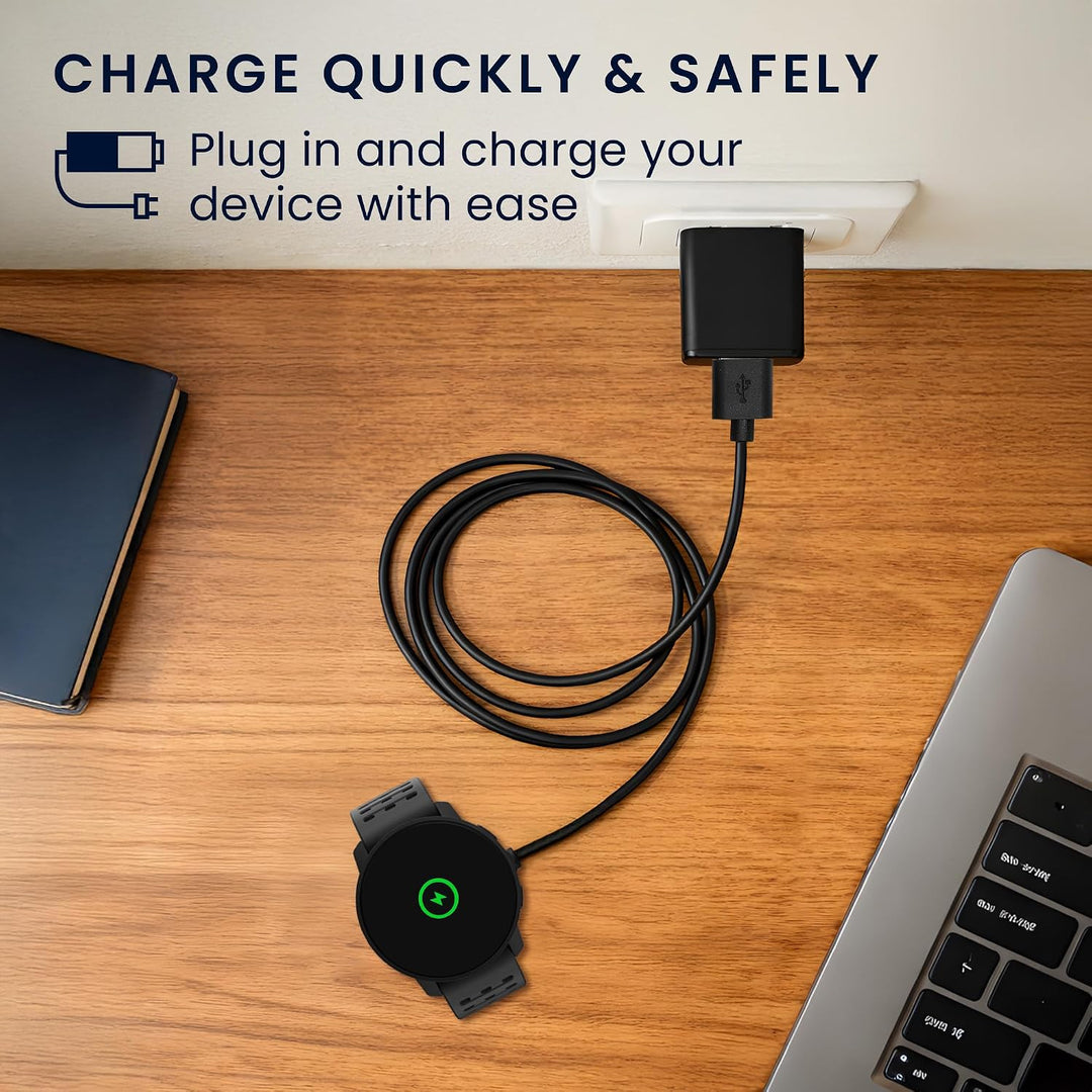 kwmobile USB Kabel Charger kompatibel mit Suunto 9 Peak Pro Ladekabel - Smart Watch Ersatzkabel - Fi