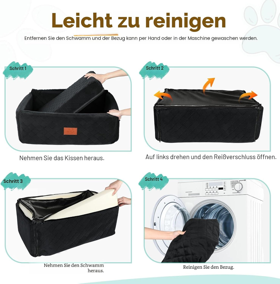 Hunde Autositz für Grosse&amp;Mittlere Hunde,Hundesitz Auto für unter 55 lbs oder 2 kleine Hunde,Waschba