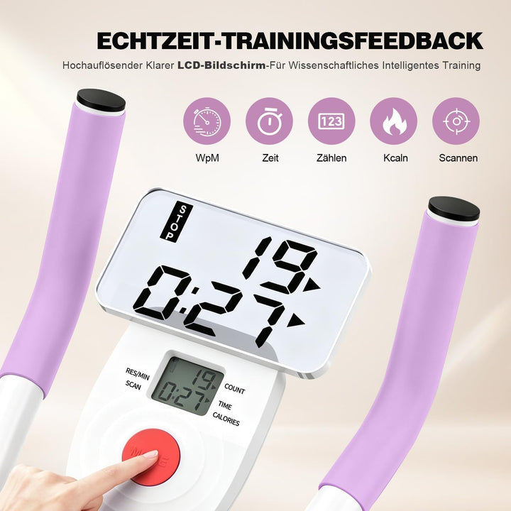 Bauchtrainer für Zuhause, Verstellbares&amp;Klappbar Bauchmuskeltrainer Basis Rückenlehne-Lila, Basis Rü