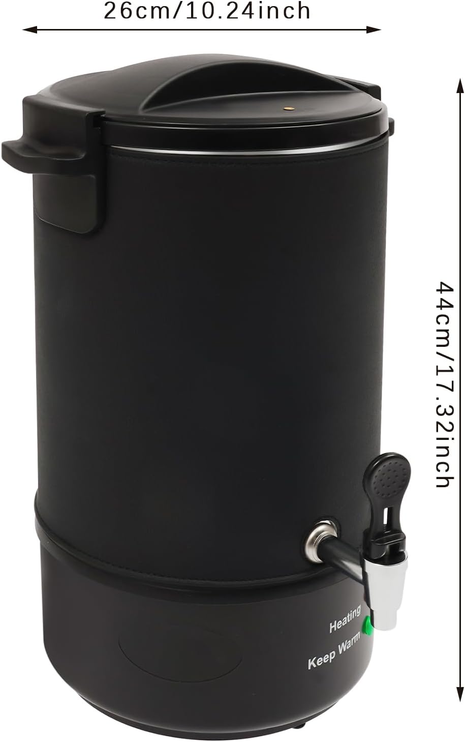 Bagyaluu Wachsschmelzer, 8L Elektrischer Wachsschmelztopf, 1100W, Einstellbare Temperatur, Auslaufha