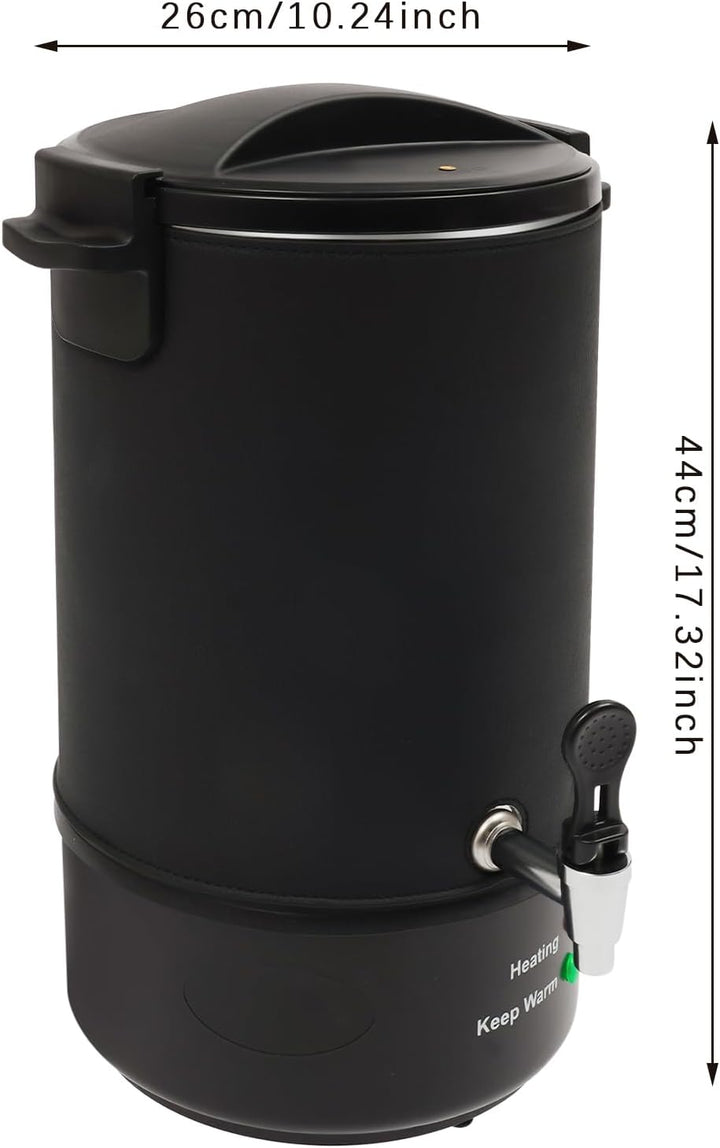 Bagyaluu Wachsschmelzer, 8L Elektrischer Wachsschmelztopf, 1100W, Einstellbare Temperatur, Auslaufha