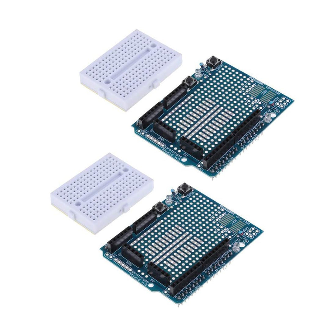 HiLetgo® – Uno-R3-Proto-Shield, Prototyp, Erweiterungsplatine, mit SYB-170 Mini-Lochrasterplatine, B