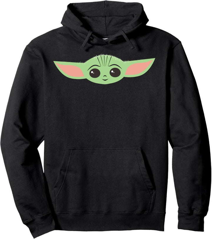 Star Wars Mandalorian The Child Cartoon Floating Head Pullover Hoodie