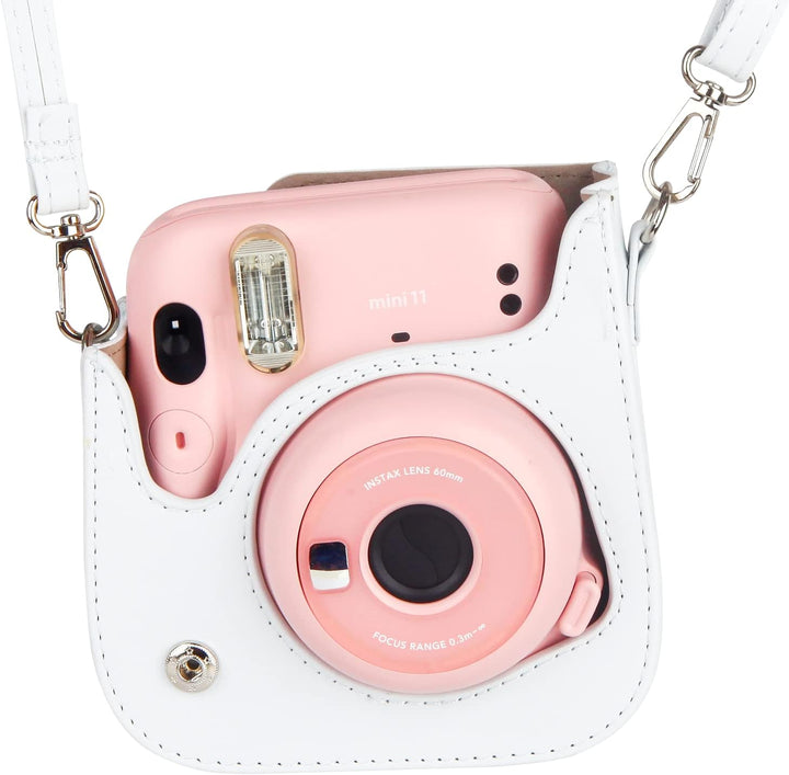 Crefotu Tasche Hülle für Fujifilm Instax Mini 11 Sofortbildkamera, mit 256 Taschen Fotoalbum für Ins