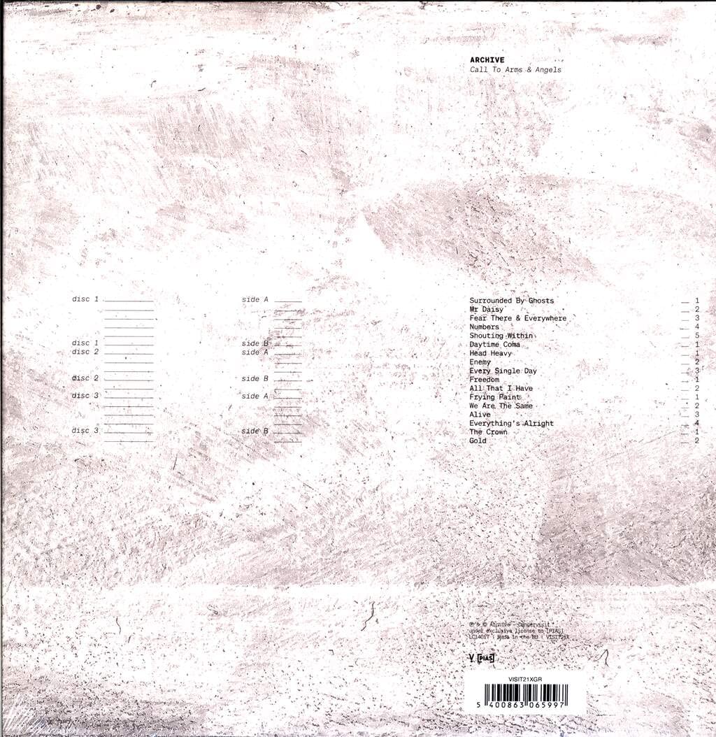 Call to Arms & Angels, Vinyl