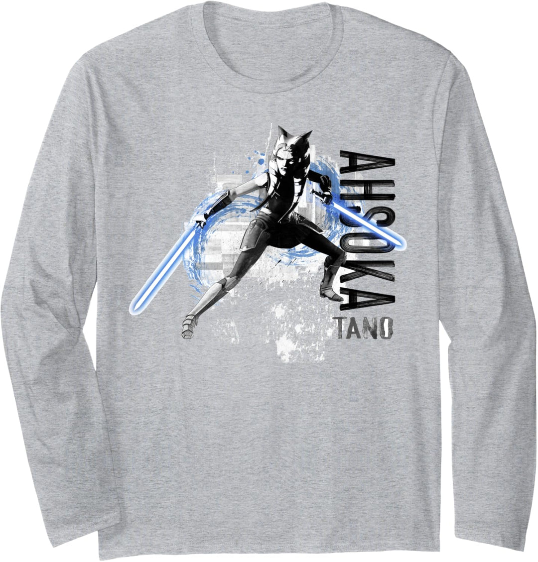 Star Wars: The Clone Wars Ahsoka Tano Lightsaber Action Langarmshirt
