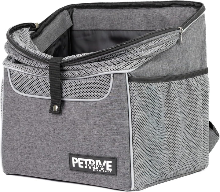 Fahrradkorb für Hunde, Fahrradkorb für Katzen, Rucksack für Hunde, Katzentransportbox mit Regenabdec