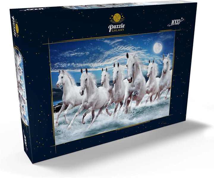 Sieben Pferde im Galopp - Premium 1000 Teile Puzzle - MyPuzzle Sonderkollektion von Puzzle Galaxy, 1