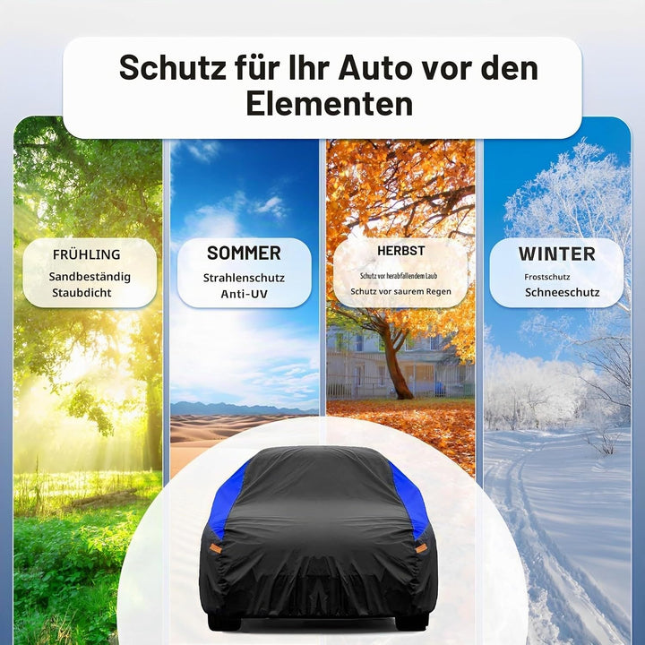 Gunhyi SUV Autoabdeckung Wasserdicht Atmungsaktiv Outdoor Vollgarage Regen Staub Sonne UV Schutz Uni